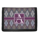 Knit Argyle Trifold Wallet (Personalized)