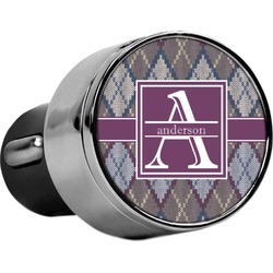 Knit Argyle USB Car Charger (Personalized)