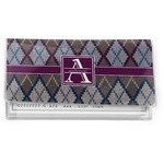 Knit Argyle Vinyl Checkbook Cover (Personalized)