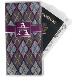 Knit Argyle Travel Document Holder