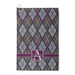 Knit Argyle Waffle Weave Golf Towel (Personalized)