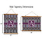 Knit Argyle Wall Hanging Tapestries - Parent/Sizing