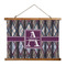 Knit Argyle Wall Hanging Tapestry - Wide (Personalized)