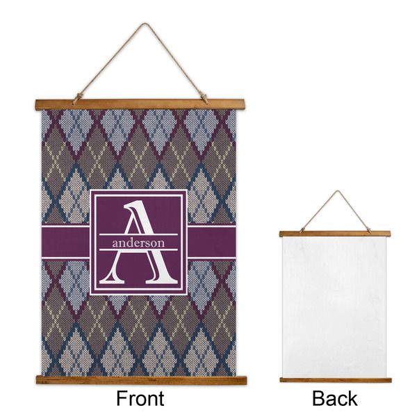 Knit Argyle Wall Hanging Tapestry - Portrait - APPROVAL