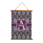 Knit Argyle Wall Hanging Tapestry (Personalized)
