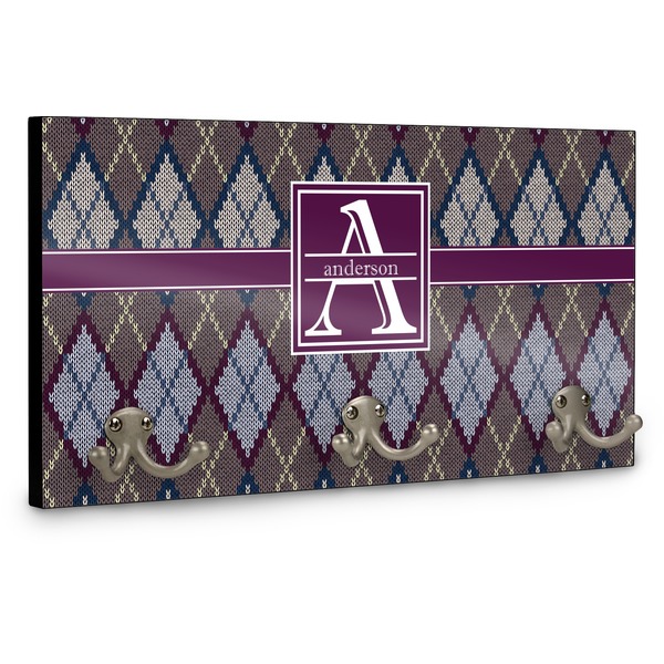 Knit Argyle Coat Hanger Main