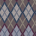 Knit Argyle Wallpaper & Surface Covering (Water Activated 24"x 24" Sample)