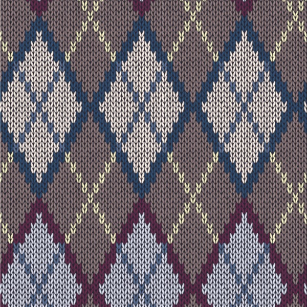 Knit Argyle Wallpaper Square