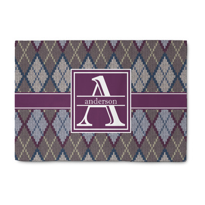 Knit Argyle Washable Area Rug (Personalized)