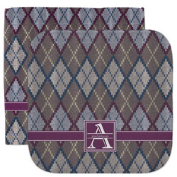 Knit Argyle Facecloth / Wash Cloth (Personalized)