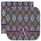 Knit Argyle Facecloth / Wash Cloth (Personalized)