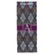 Knit Argyle Wine Gift Bag - Gloss - Front