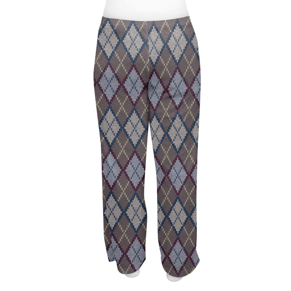 Knit Argyle Women's Pj on model - Back