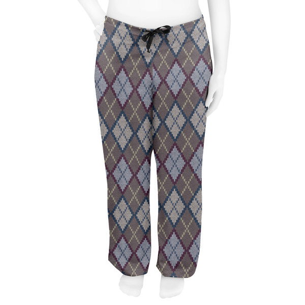 Knit Argyle Women's Pj on model - Front