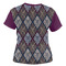 Knit Argyle Women's T-shirt Back