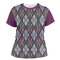 Knit Argyle Women's Crew T-Shirt - X Large