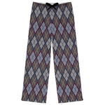 Knit Argyle Womens Pajama Pants - S