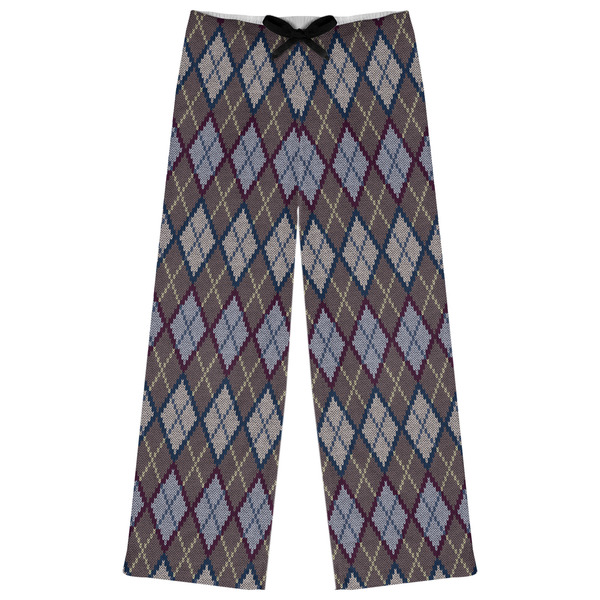 Custom Knit Argyle Womens Pajama Pants - L