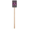 Knit Argyle Wooden 6.25" Stir Stick - Rectangular - Single Stick
