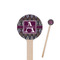 Knit Argyle 6" Round Wooden Stir Sticks - Single Sided (Personalized)
