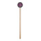 Knit Argyle Wooden 6" Stir Stick - Round - Single Stick