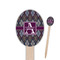 Knit Argyle Oval Wooden Food Picks - Single Sided (Personalized)