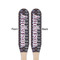 Knit Argyle Wooden Food Pick - Paddle - Double Sided - Front & Back