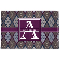 Knit Argyle Woven Mat (Personalized)