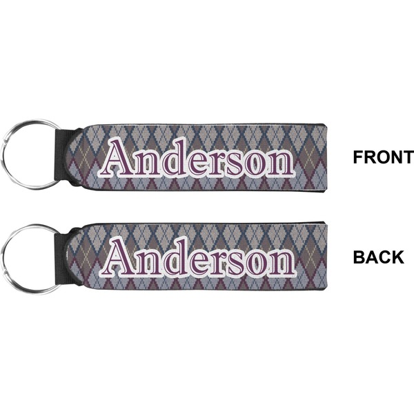 Knit Argyle Wristlet (Front + Back)