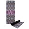 Knit Argyle Yoga Mat with Black Rubber Back Full Print View
