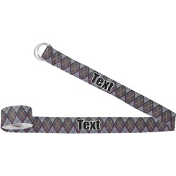 Knit Argyle Yoga Strap (Personalized)