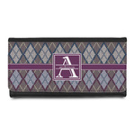 Knit Argyle Leatherette Ladies Wallet (Personalized)