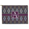 Knit Argyle Zipper Pouch (Personalized)