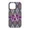 Knit Argyle iPhone 13 Case - Back