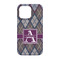 Knit Argyle iPhone 13 Pro Case - Back