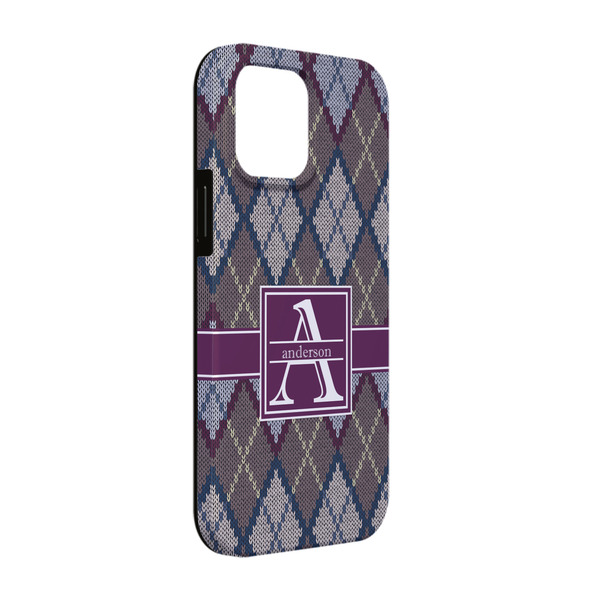 Custom Knit Argyle iPhone Case - Rubber Lined - iPhone 13 (Personalized)