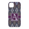 Knit Argyle iPhone 14 Case - Back