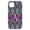 Knit Argyle iPhone 14 Plus Tough Case - Back