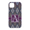 Knit Argyle iPhone 14 Pro Case - Back