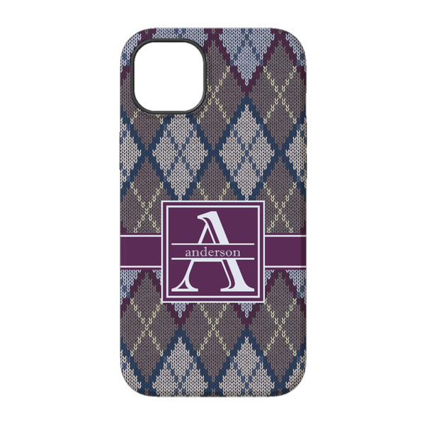 Knit Argyle iPhone 14 Tough Case - Back