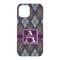 Knit Argyle iPhone 15 Case - Back