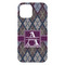 Knit Argyle iPhone 15 Plus Case - Back