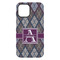 Knit Argyle iPhone 15 Plus Tough Case - Back