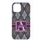 Knit Argyle iPhone 15 Pro Case - Back