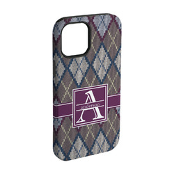 Knit Argyle iPhone Case - Rubber Lined - iPhone 15 Pro (Personalized)