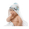 Love You Forever Baby Hooded Towel on Child