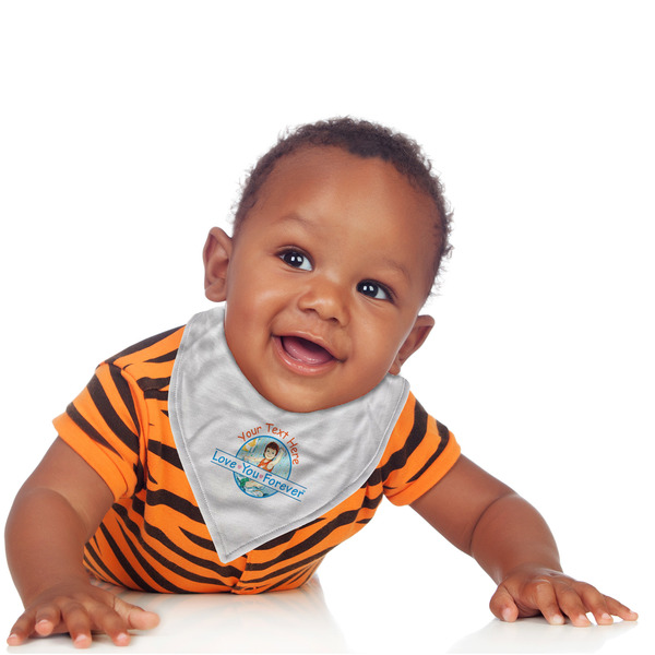 Love You Forever Bandana Bib - (Lifestyle 1 boy)
