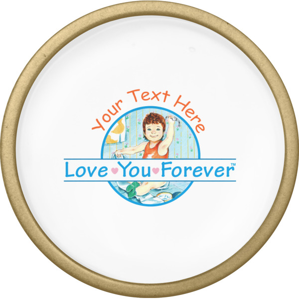 Love You Forever Cabinet Knob - Gold - Front