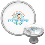 Love You Forever Cabinet Knob (Silver) (Personalized)