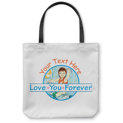 Love You Forever Canvas Tote Bag - Medium - 16"x16" w/ Name or Text